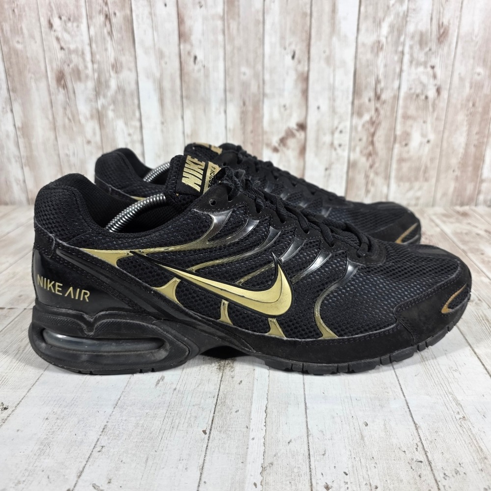 Nike Air Torch 4 Mens Black Metallic Gold Running Shoes CN2159-002 Size 12